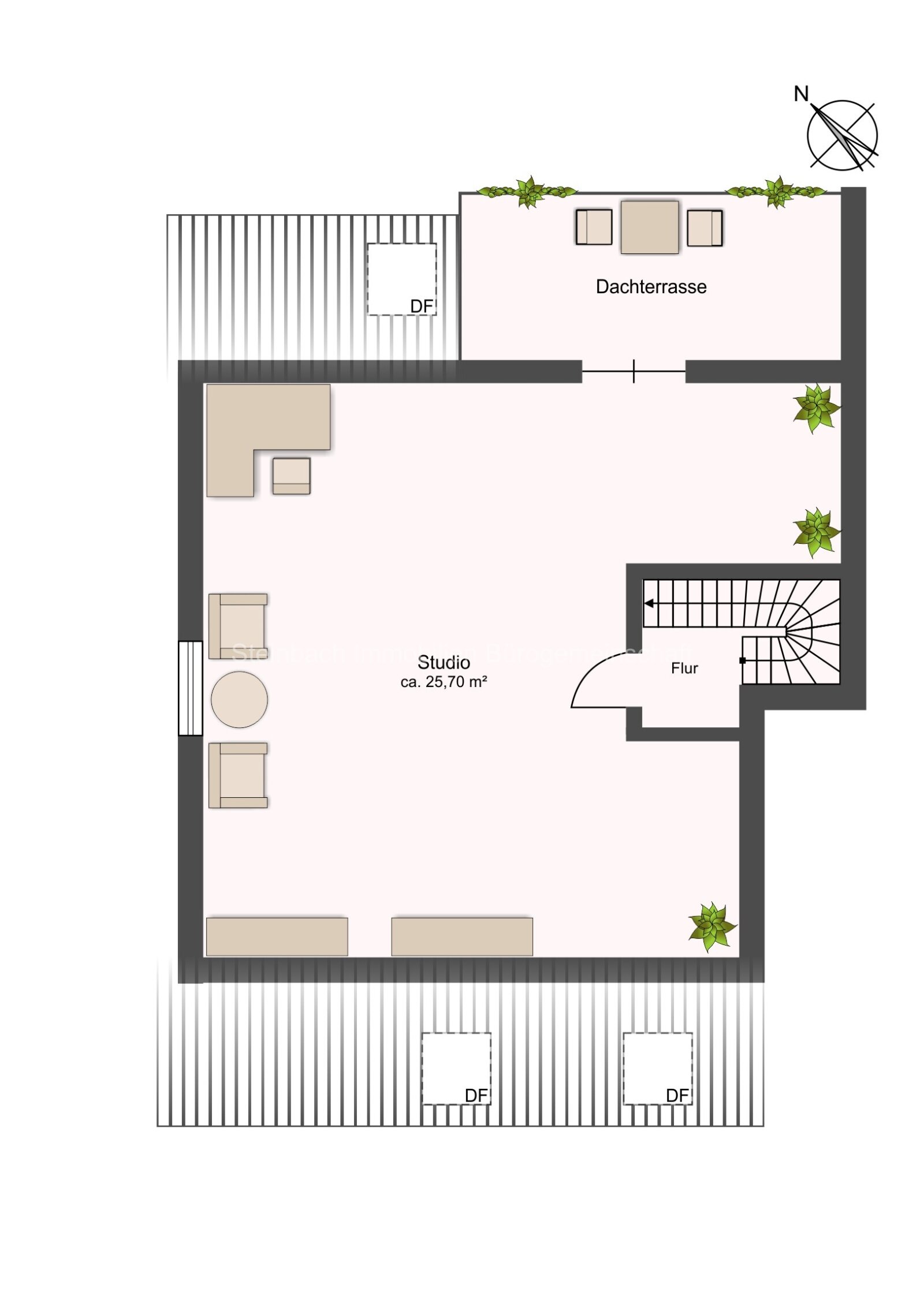 Maisonette mit Dachterrasse: Wohnen über den Dächern von Wörrstadt!!